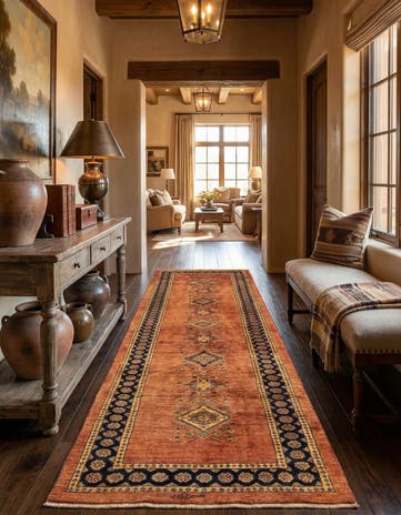 2' 7 x 9' 9 Luribaft Wool Runner Rug