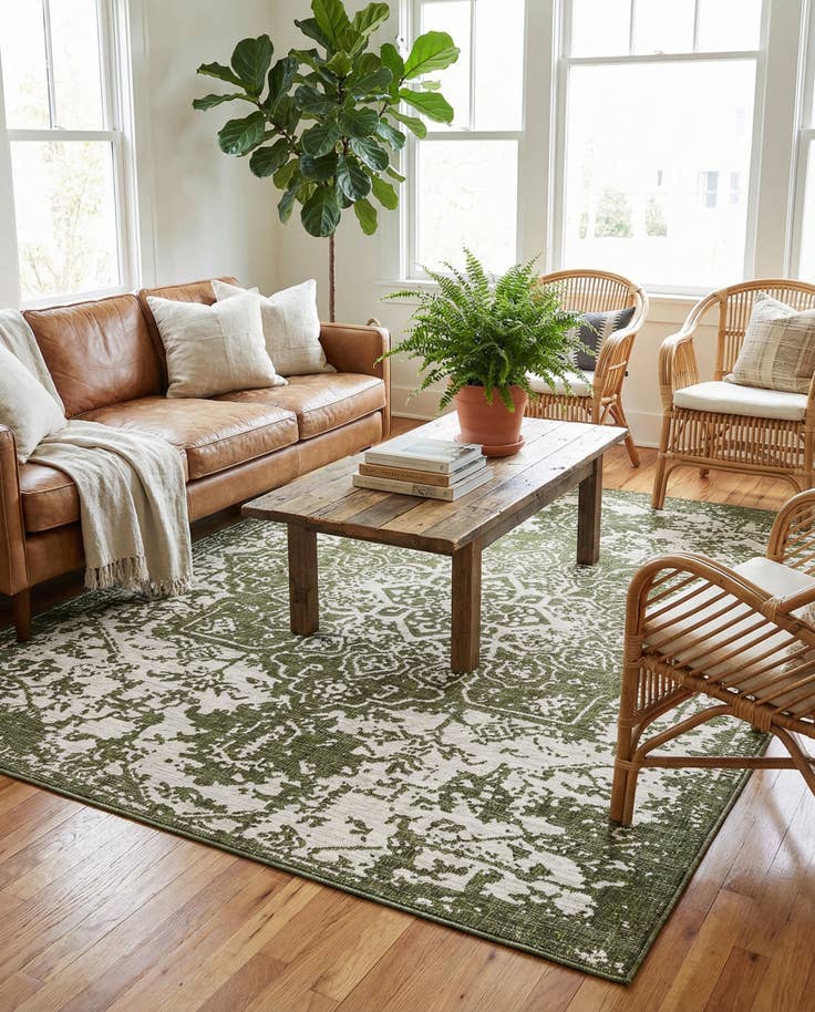 Detail image of 9' x 12' Easy-Clean Jill Zarin Dubai Indoor / Outdoor Rug