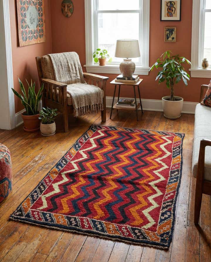 2' 10 x 4' 9 Hand Knotted Balouch Persian Wool Rug