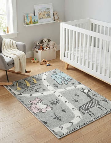 2' 2 x 3' Animals Whimsy Kids Rug