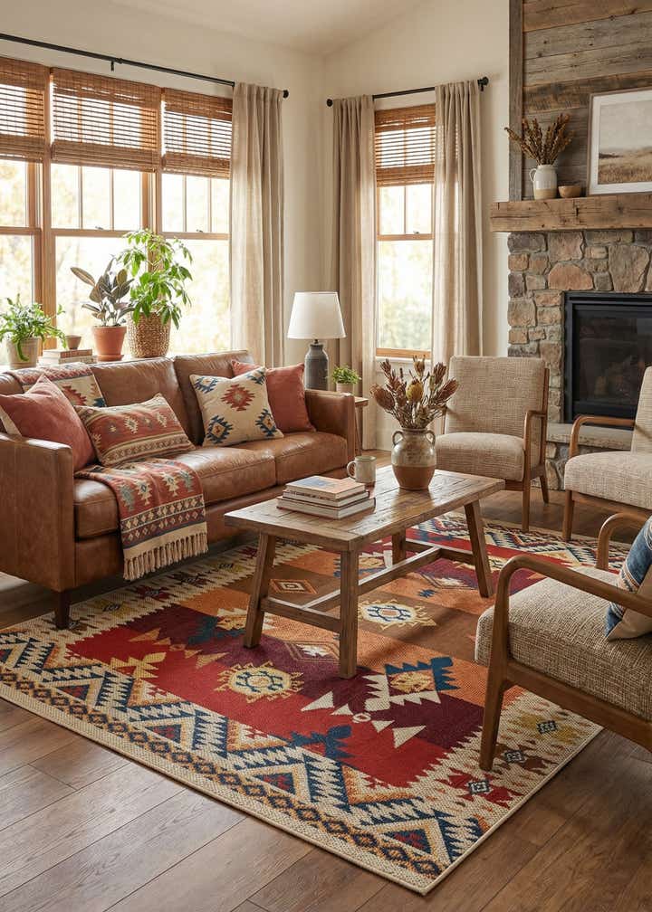7' 10 x 10' Easy-Clean Baja Indoor / Outdoor Rug