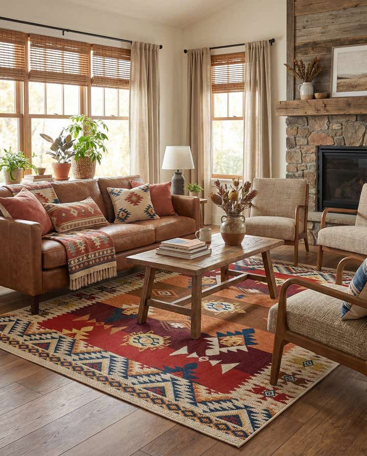 7' 10 x 10' Easy-Clean Baja Indoor / Outdoor Rug