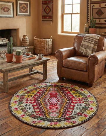 Washable Mesa Round Rug