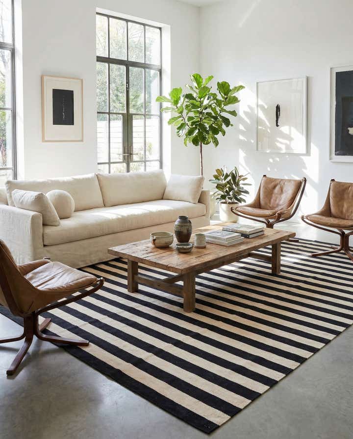 8' 2 x 9' 10 Hand Woven Kilim Modern Wool Rug
