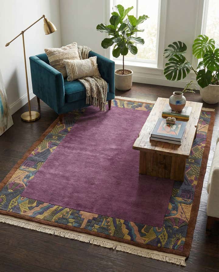 5' 9 x 7' 8 Hand Knotted Nepal Wool Rug