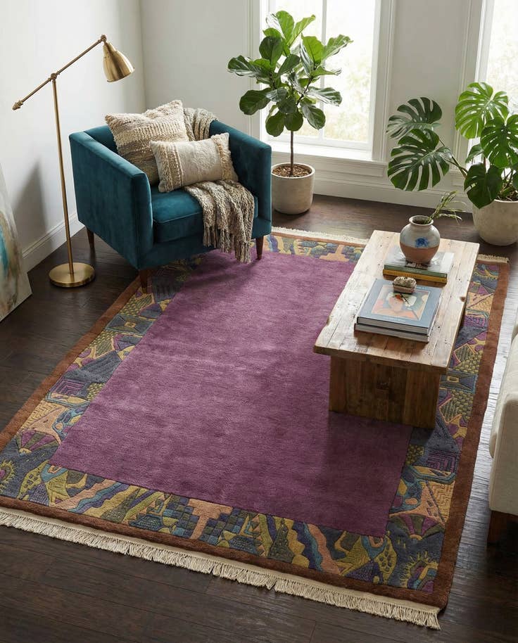 Detail image of 5' 9 x 7' 8 Hand Knotted Nepal Wool Rug