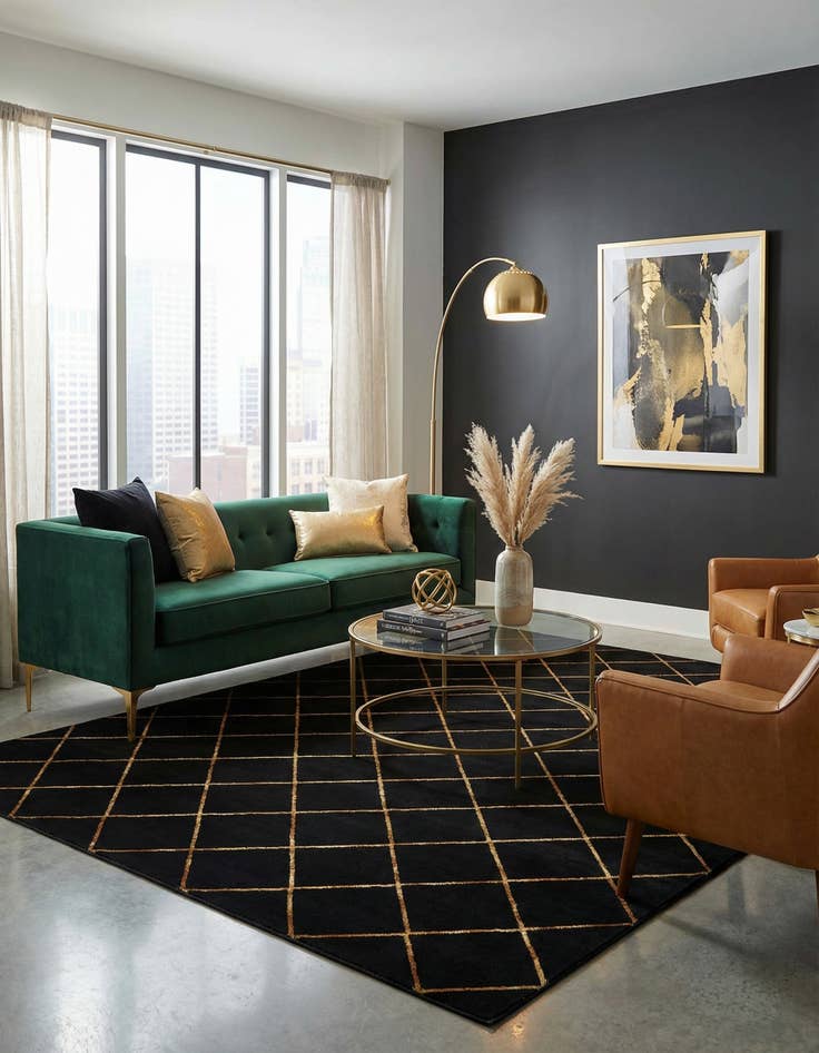 Detail image of 7' 10 x 10' Vogue Geo Rug