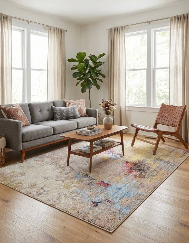 Detail image of  5' 3 x 7' 6 Empera Rug