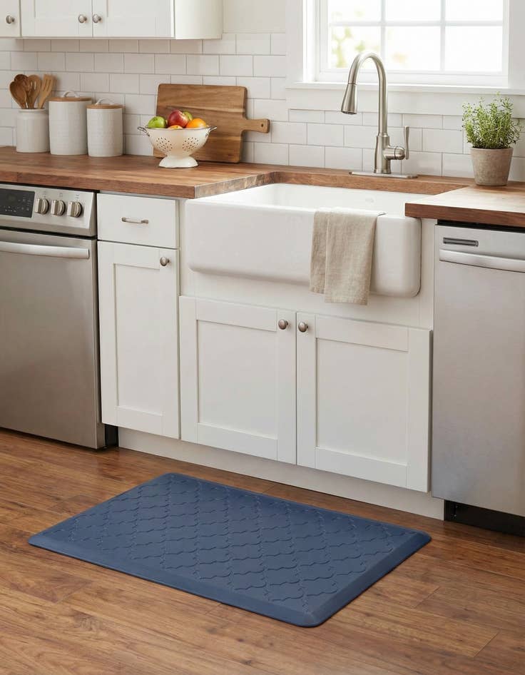 Detail image of  2' x 3' Solid Trellis Anti-Fatigue Comfort Mat