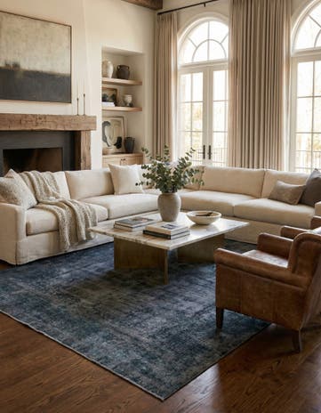 8' 8 x 12' 10 Hand Knotted Ultra Vintage Persian Wool Rug