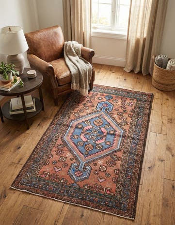3' x 4' 7 Hand Knotted Ultra Vintage Persian Wool Rug