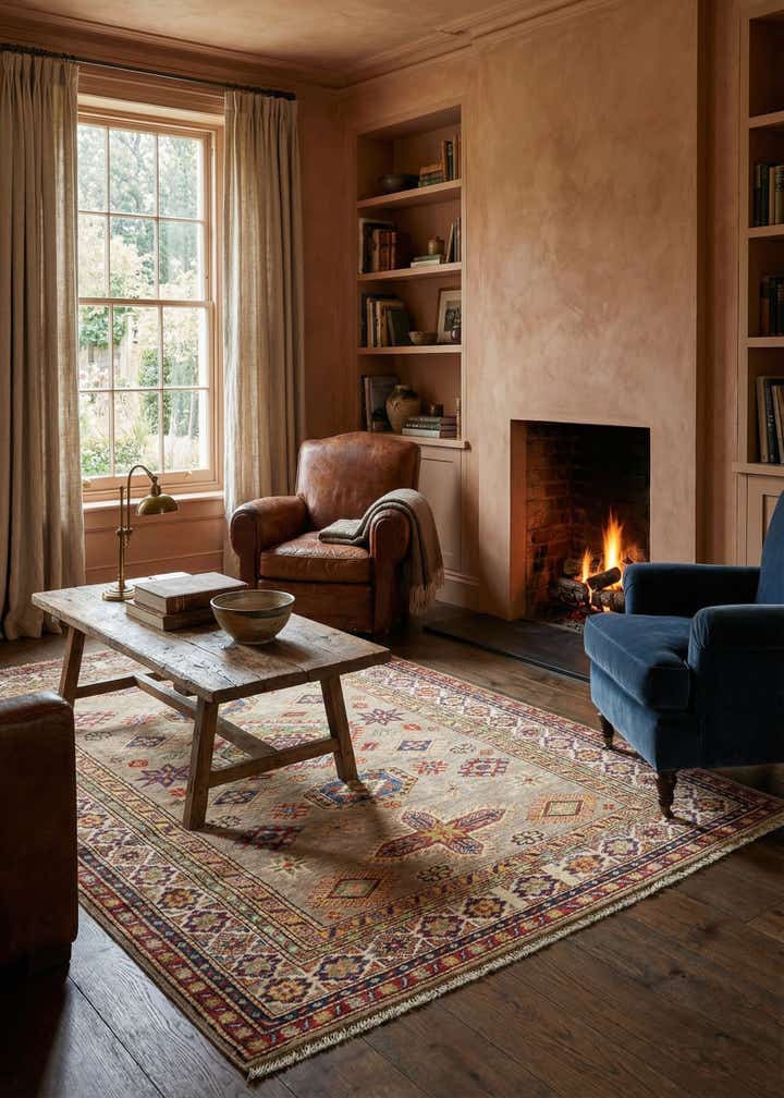 4' x 6' 1 Kazak Wool Rug