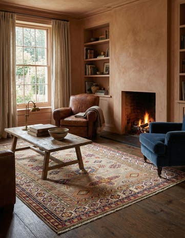 4' x 6' 1 Kazak Wool Rug