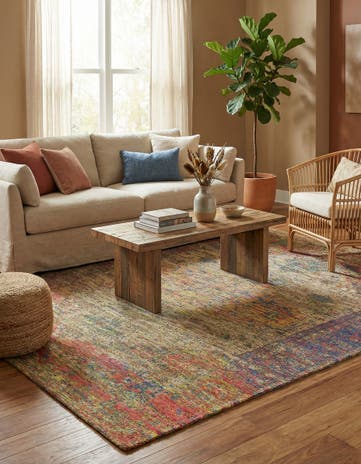 7' 10 x 10' Hand Woven Chenille Jute Rug