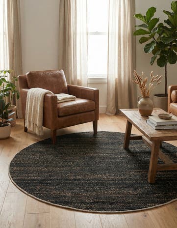 5' 3 x 5' 3 Palm Beach Jute Round Rug