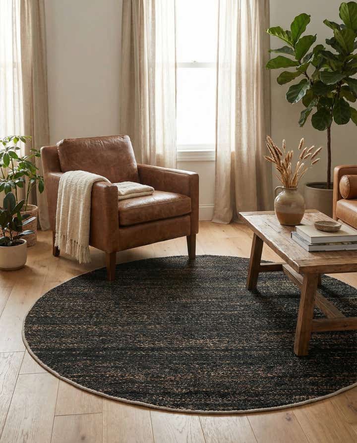 5' 3 x 5' 3 Palm Beach Jute Round Rug