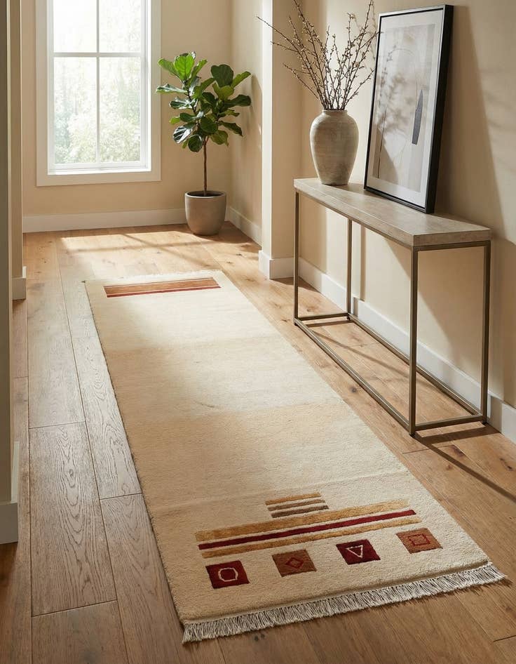 Detail image of 2' 9 x 9' 10  Hand Knotted Darya Wool Runner Rug