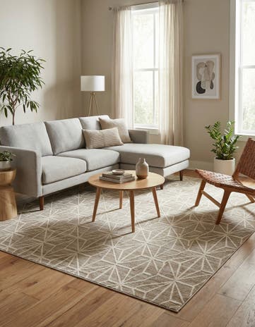 Jill Zarin Brown Uptown Fifth Avenue Square Rug