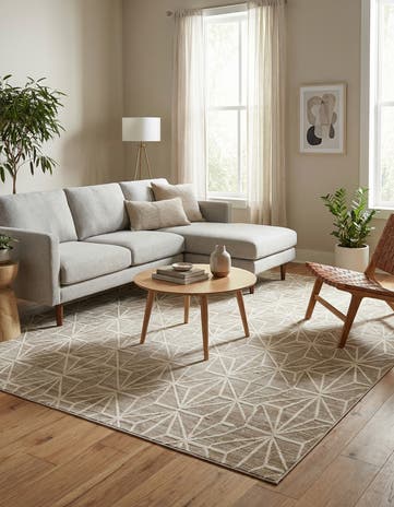 Jill Zarin Brown Uptown Fifth Avenue Square Rug