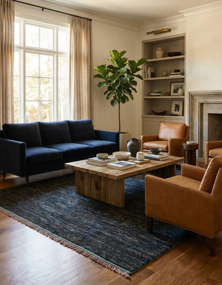 Detail image of 8' x 10' 4  Hand Knotted Moroccan Wool Rug