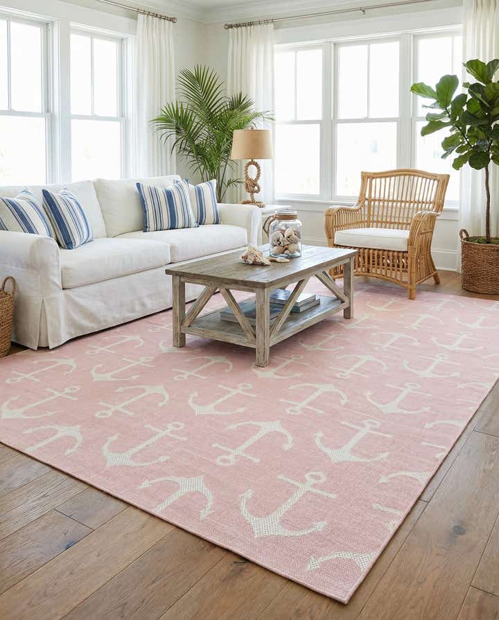 9' x 12' Easy-Clean Coastal Indoor / Outdoor Rug