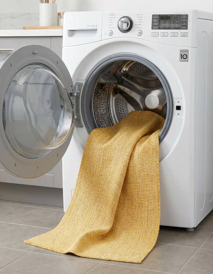 Detail image of  2' x 6'  Washable Solid Indoor / Outdoor Runner Rug