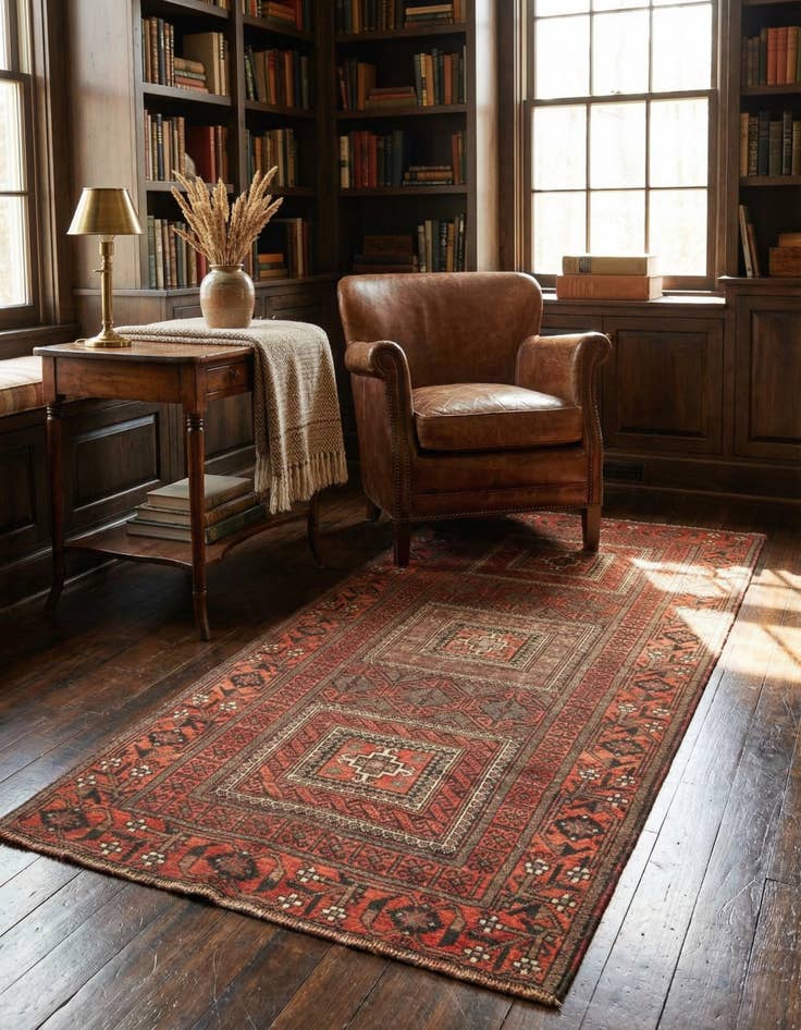 Detail image of 2' 9 x 5' 9 Hamedan Rug