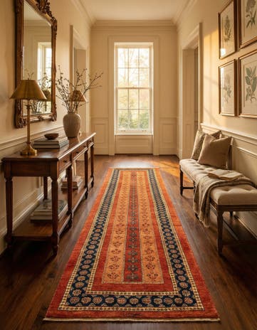 2' 7 x 9' 11 Luribaft Wool Runner Rug