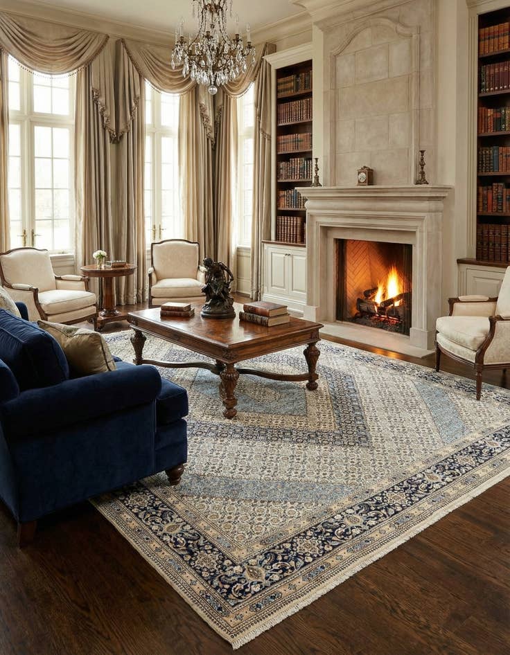 Detail image of 10' 3 x 13' 9 Kashmar Wool Rug