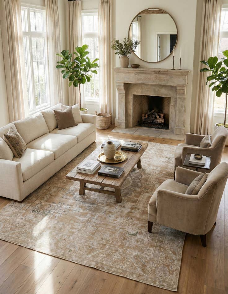 Detail image of 7' 7 x 11' 3  Hand Knotted Ultra Vintage Persian Wool Rug