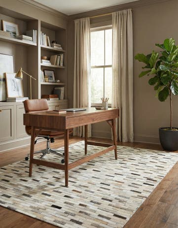 4' x 5' 11 Cowhide Stocks Rug