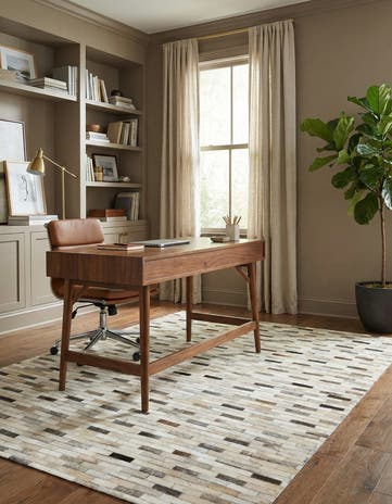 4' x 5' 11 Cowhide Stocks Rug
