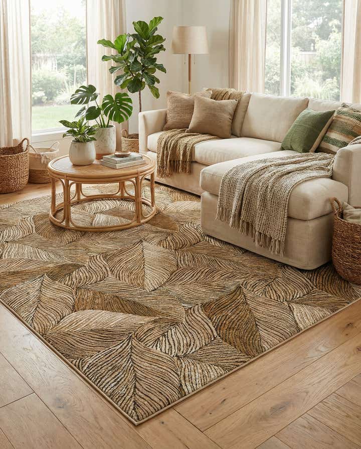 7' 10 x 10' Easy-Clean Botanical Indoor / Outdoor Rug
