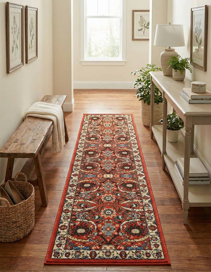 Detail image of 2' 7 x 10' Isfahan Design Runner Rug