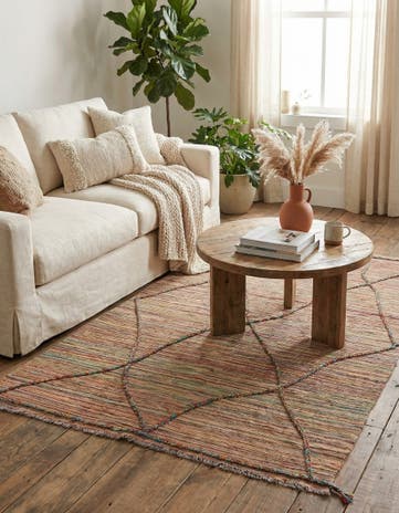 5' 4 x 7' 7 Hand Knotted Moroccan Wool Rug