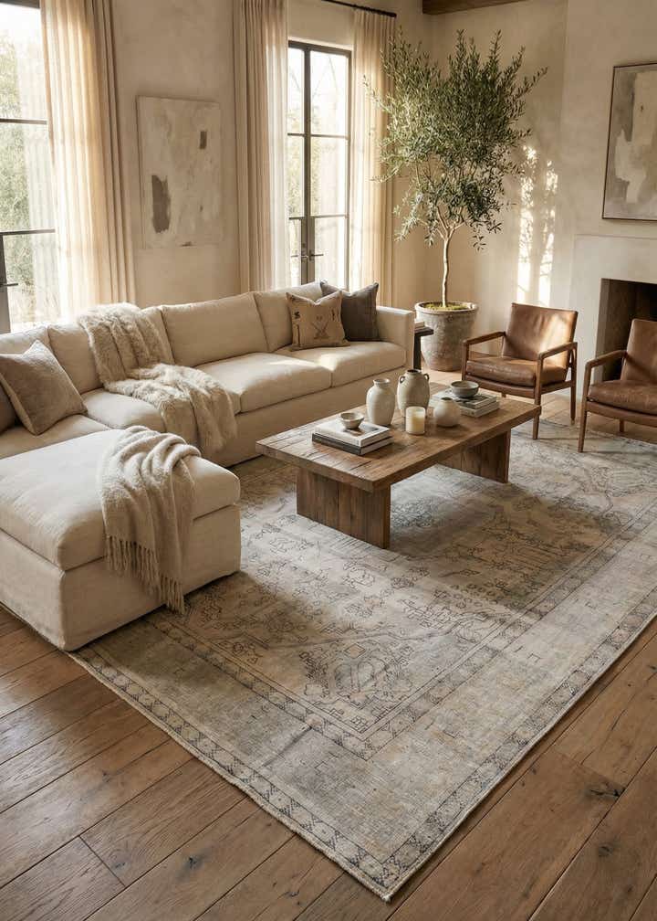 9' 6 x 12' 6 Hand Knotted Ultra Vintage Persian Wool Rug