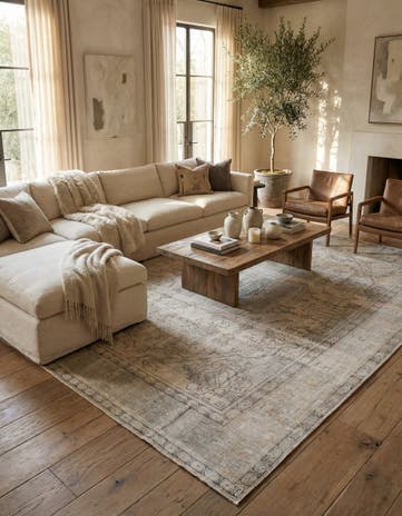 9' 6 x 12' 6 Hand Knotted Ultra Vintage Persian Wool Rug