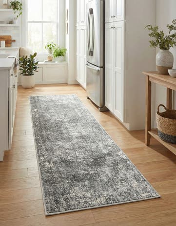Gray Oregon Runner Rug