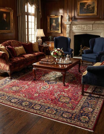 9' 9 x 12' 8 Hand Knotted Tabriz Persian Wool Rug