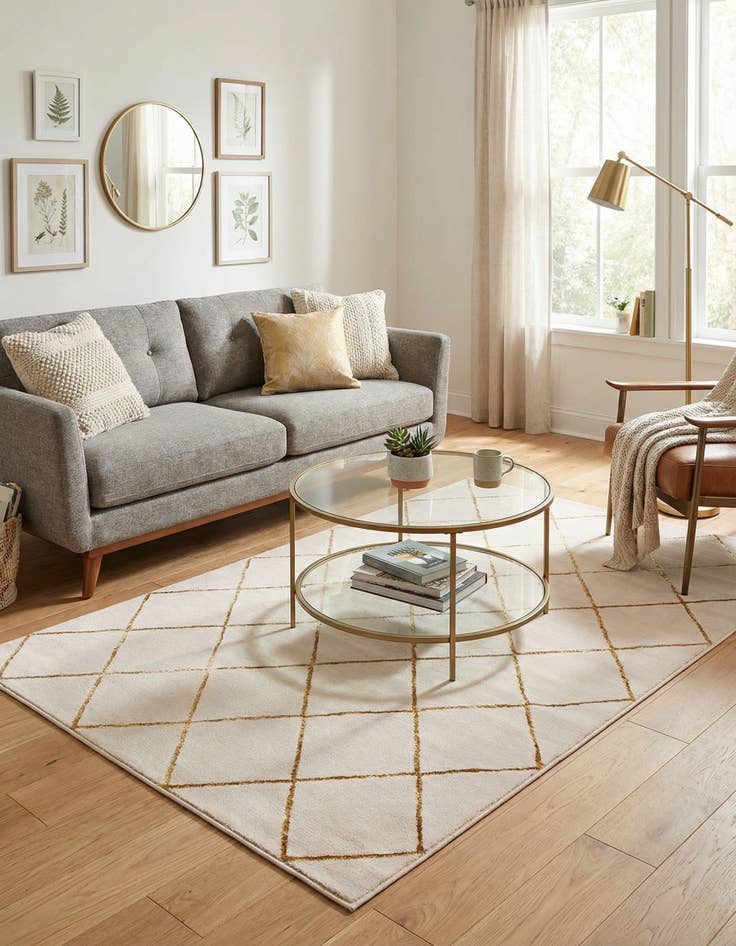 Detail image of 5' 3 x 7' Vogue Geo Rug