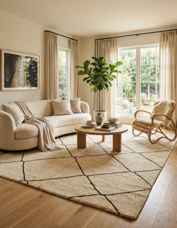 5' 6 x 8' Hand Knotted Darya Wool Rug