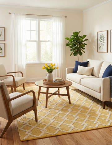 5' 1 x 8' Hand Knotted Jill Zarin Dorset Rug