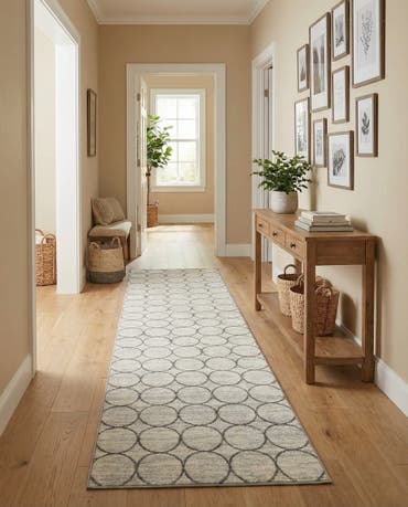  2' 7 x 16' 5 Lattice Trellis Runner Rug