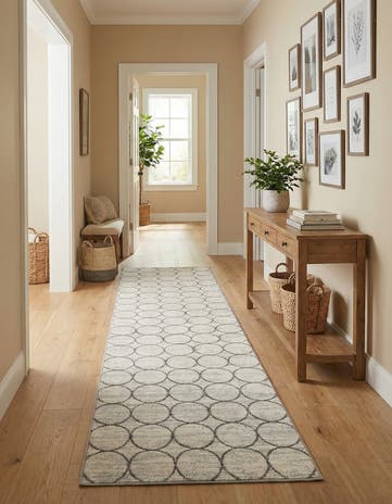 2' 7 x 16' 5 Lattice Trellis Runner Rug