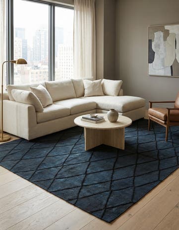 7' 9 x 9' 9 Hand Woven Kilim Modern Wool Rug