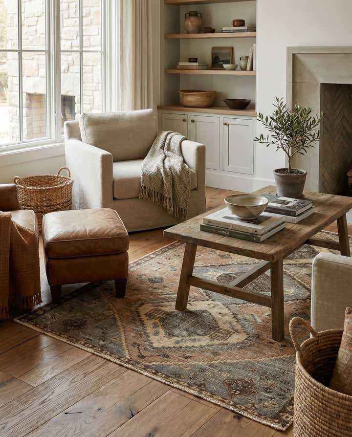 4' 2 x 6' 1 Hamedan Wool Rug