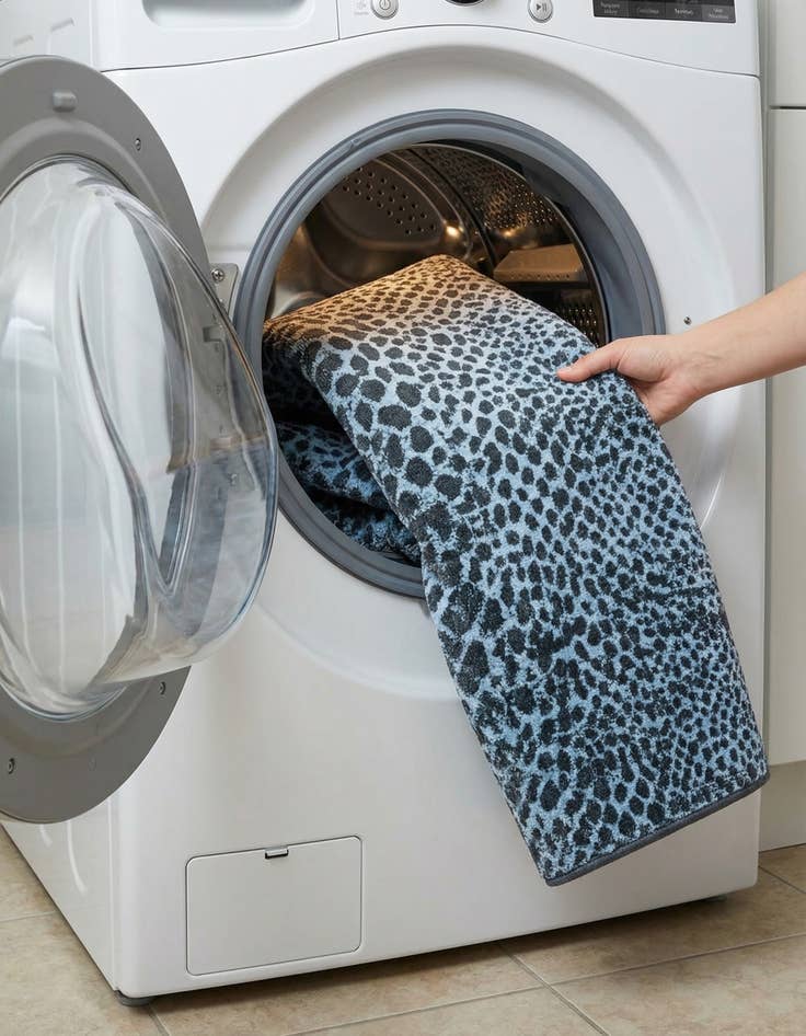 Detail image of  5' 3 x 8' Kamala Washable Rug