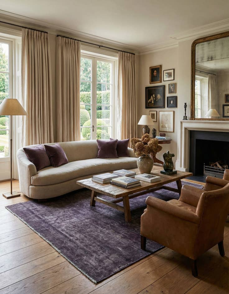 Detail image of 6' 4 x 9'  Hand Knotted Ultra Vintage Persian Wool Rug