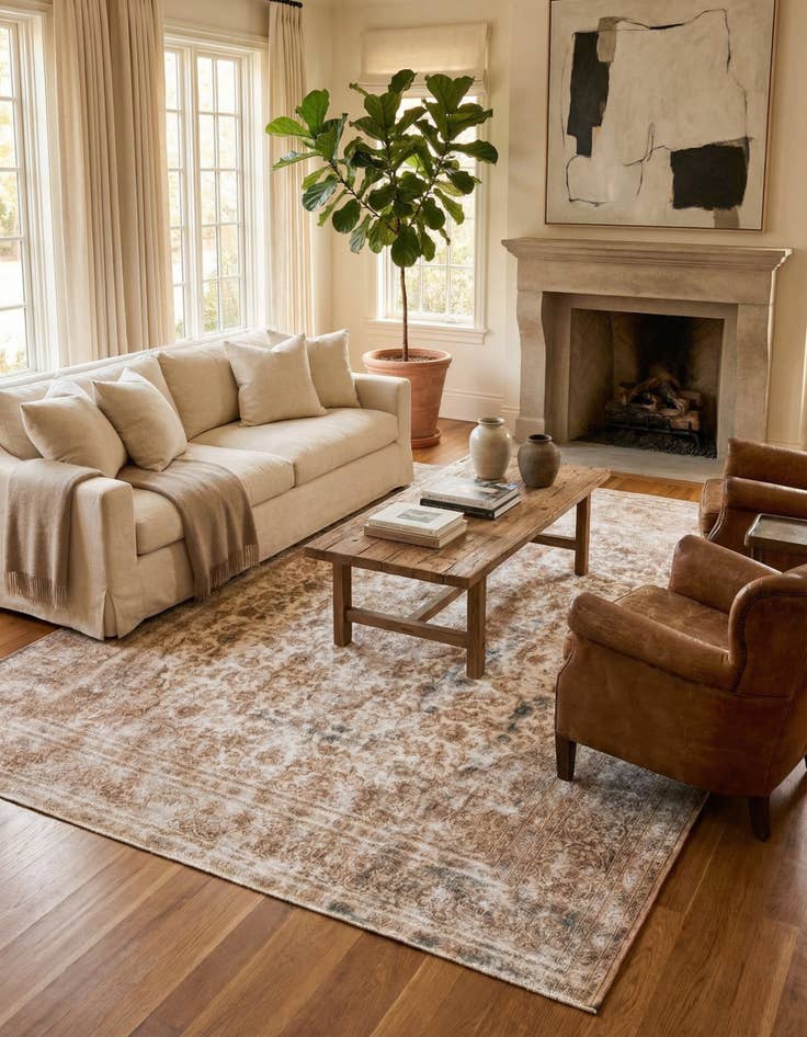 Detail image of  9' 9 x 12' 5  Hand Knotted Ultra Vintage Persian Wool Rug