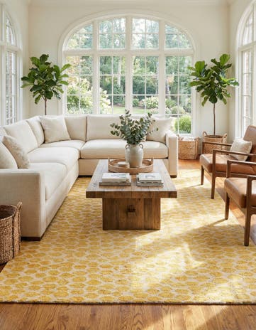 5' 6 x 9' 4 Hand Knotted Darya Wool Rug